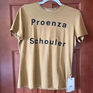 NWT - Proenza Schouler Logo Tan Tee - Large